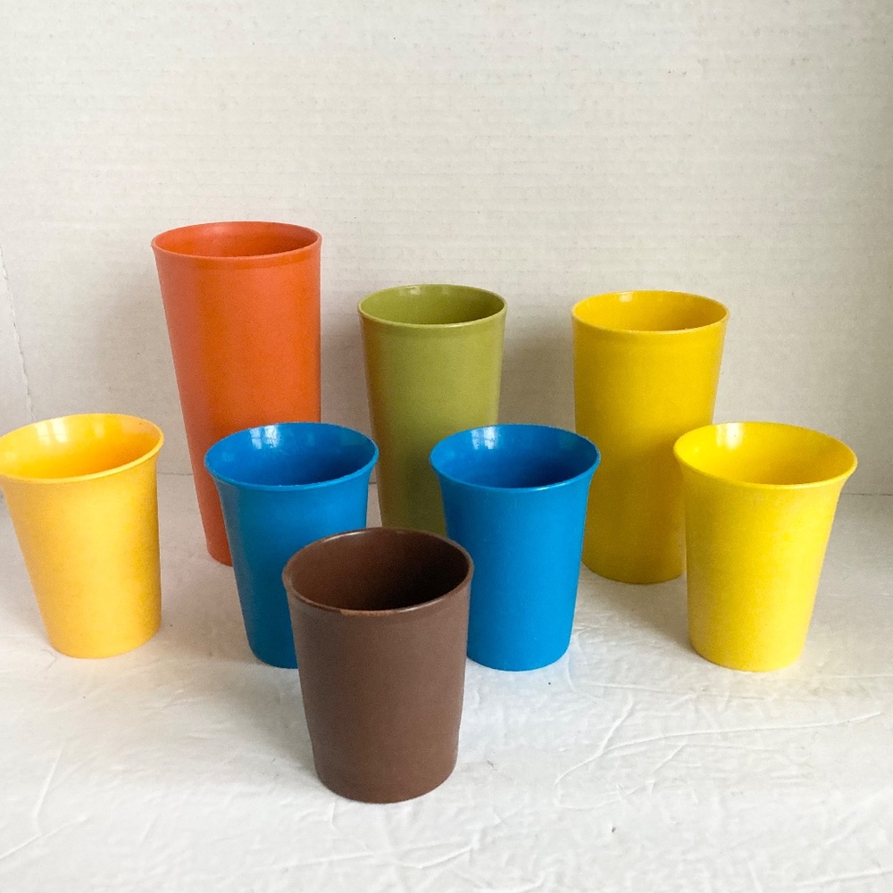 Vintage Tupperware Cups Tumblers Lot